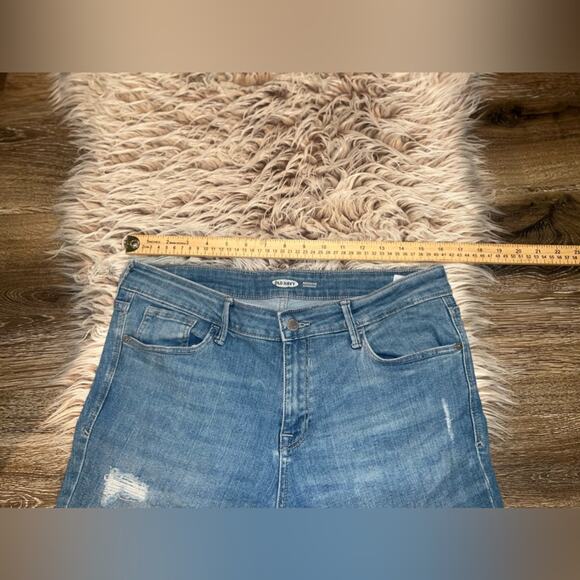 Old navy rock star super skinny distressed blue jeans - Picture 13 of 15